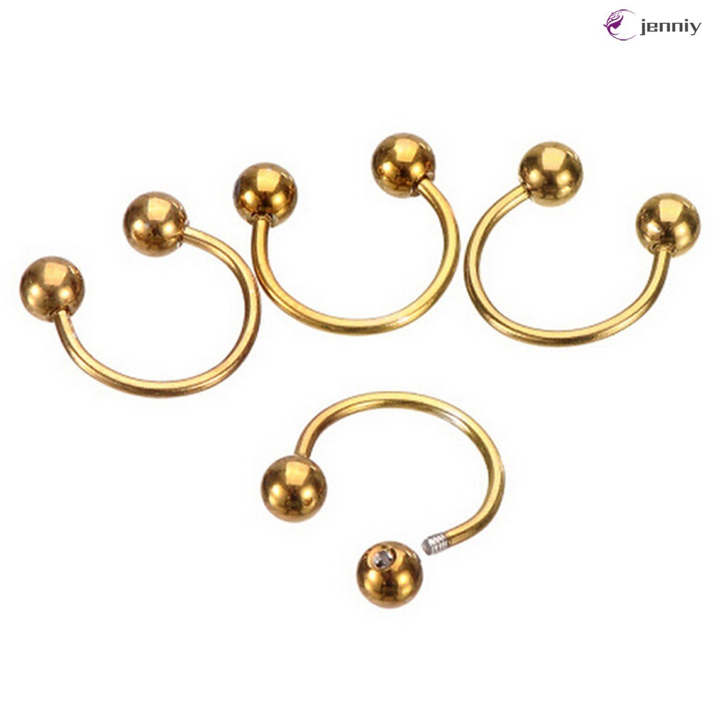 💕JNY💕Fashion Nose Rings Stud Fake Lip Ear Nose Clip Fake Piercing Nose Lip Hoop Earring Jewelry