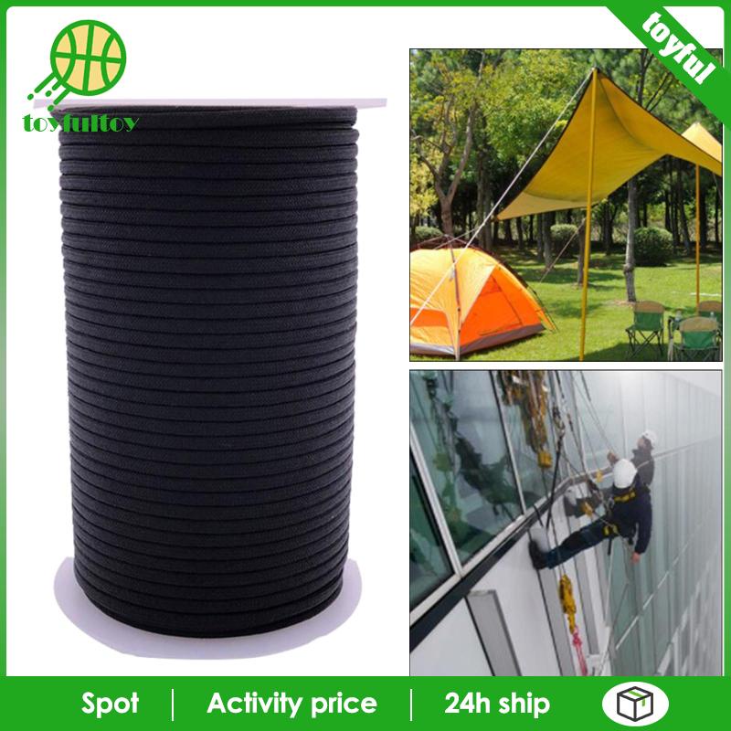 Cuộn Dây Dù 9 Sợi Dài 328Ft Màu Đen 550 Paracord