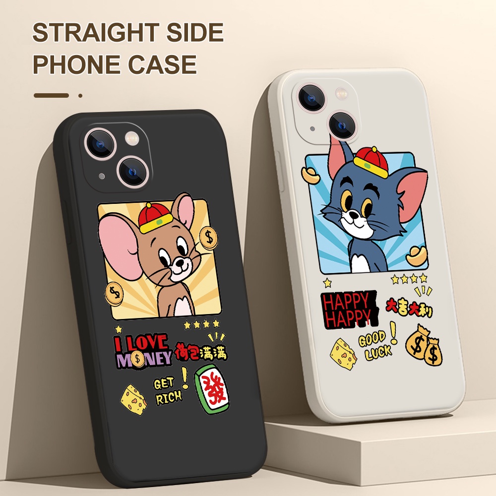 Ốp Điện Thoại Silicon Mềm Hình Chuột Dễ Thương Cho iPhone 14 Plus Pro Max 13 12 11 mini Pro Max XS XR X 7 8 SE 6 6S mini Pro