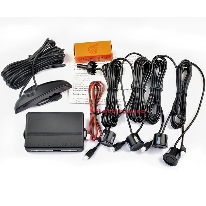 Cảm biến lùi cảnh báo va trạm hàng xịn có bảo hành [màu đen]