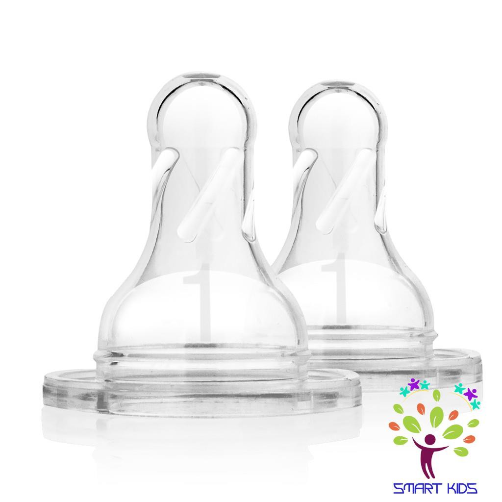 Hộp 2 núm ty Dr.Brown's cổ hẹp Preemie dành cho trẻ sinh non và bú yếu