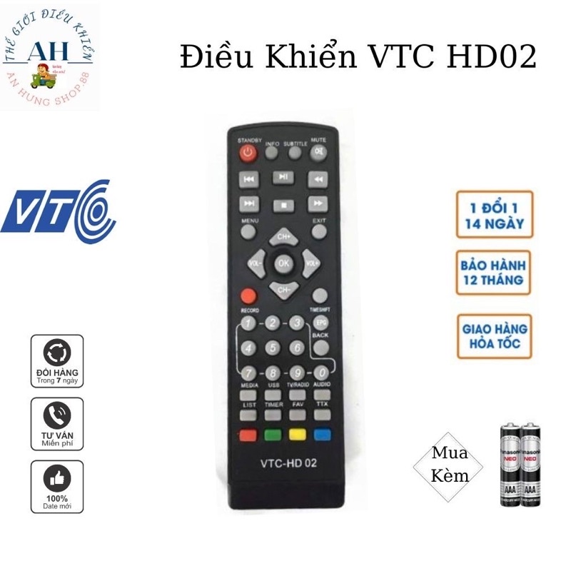 Điều Khiển Đầu Kĩ Thuật Số VTC HD02