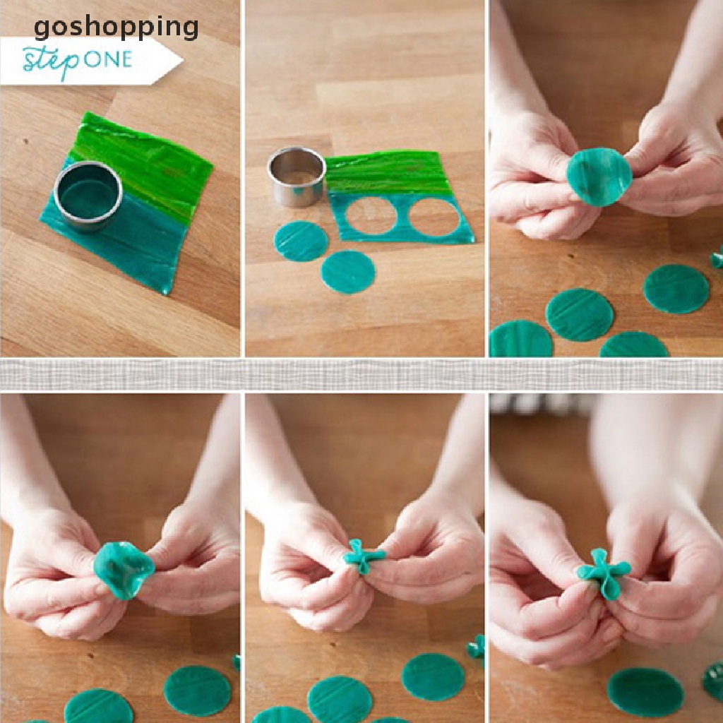 Bộ 5 Khuôn Cắt Đất Sét Tròn Bằng Gốm Polymer DIY