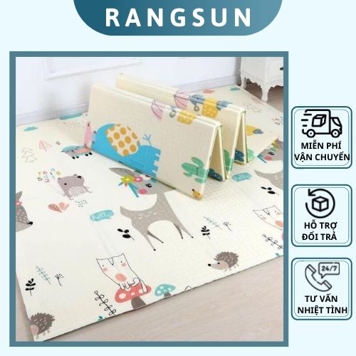 THẢM XỐP CHO BÉ XPE GẤP GỌN 2 MẶT CAO CẤP CHỐNG TRƯỢT 1M8 X 2M ( dùng siêu thíchh))