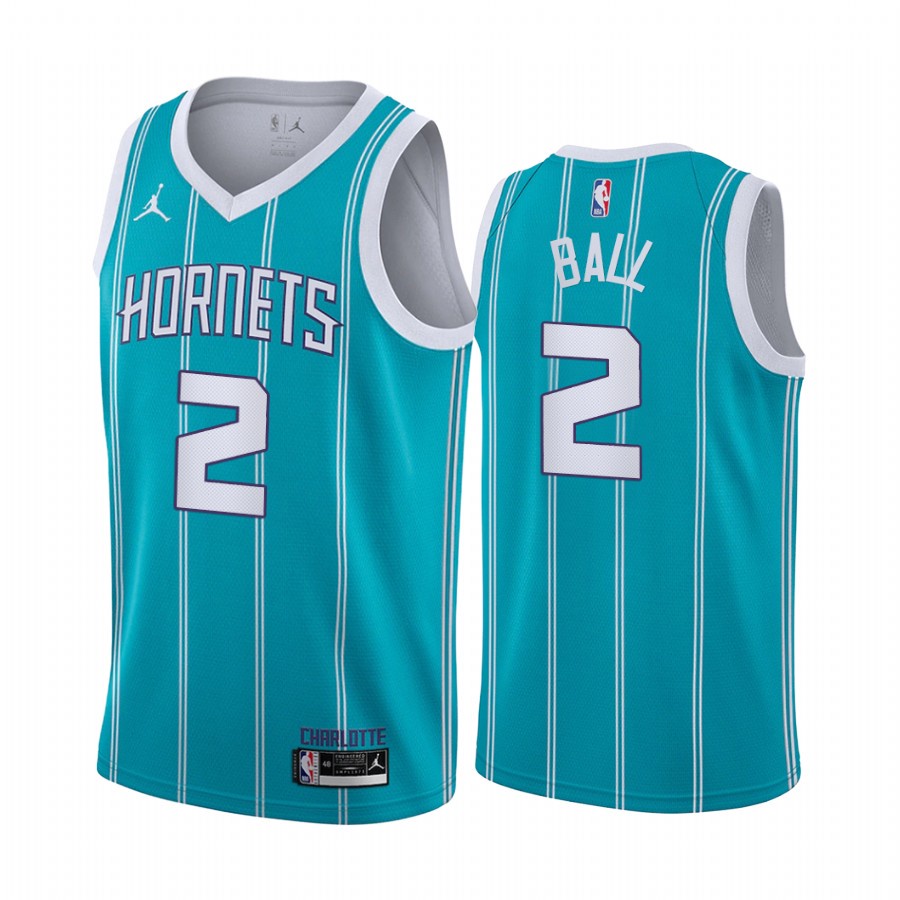 2021 Mùa Mới Mùa Mới Đội Nba Phi Hành Gia Charlotte Hornets Cho Nam Giới #Áo Bóng Rổ Màu Đen Số 2 Lamelo Ball Trẻ Trung Năng Động