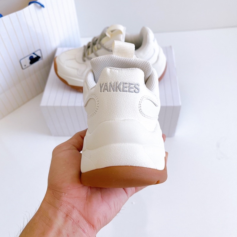 Xả kho Sale Lớn  giày thể thao mlb ny đế nâu độn đế nam nữ siêu xinj giày sneaker thỏ store