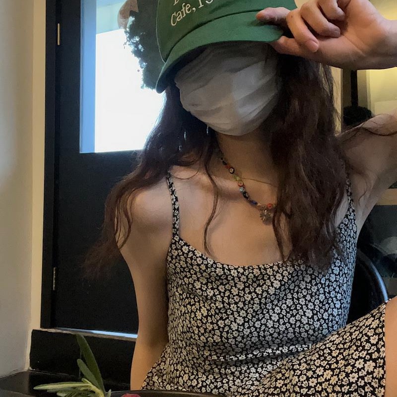 Đầm Hoa Hai Dây Thời Trang Mùa Hè Hàn Quốc Cổ Điển Dành Cho Nữ