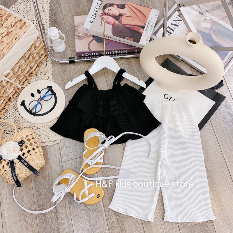 Set bộ dập ly áo dây HP kids cho bé gái