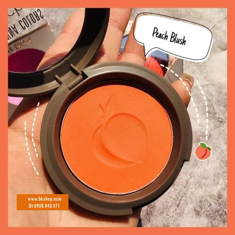 Phấn Má Hồng trái đào Sivanna Colors Peach Blush 8g