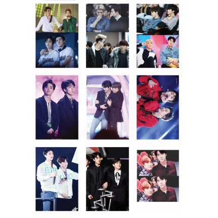 LOMO CARD 36 ẢNH EXO HUNHO - SEHUN + SUHO