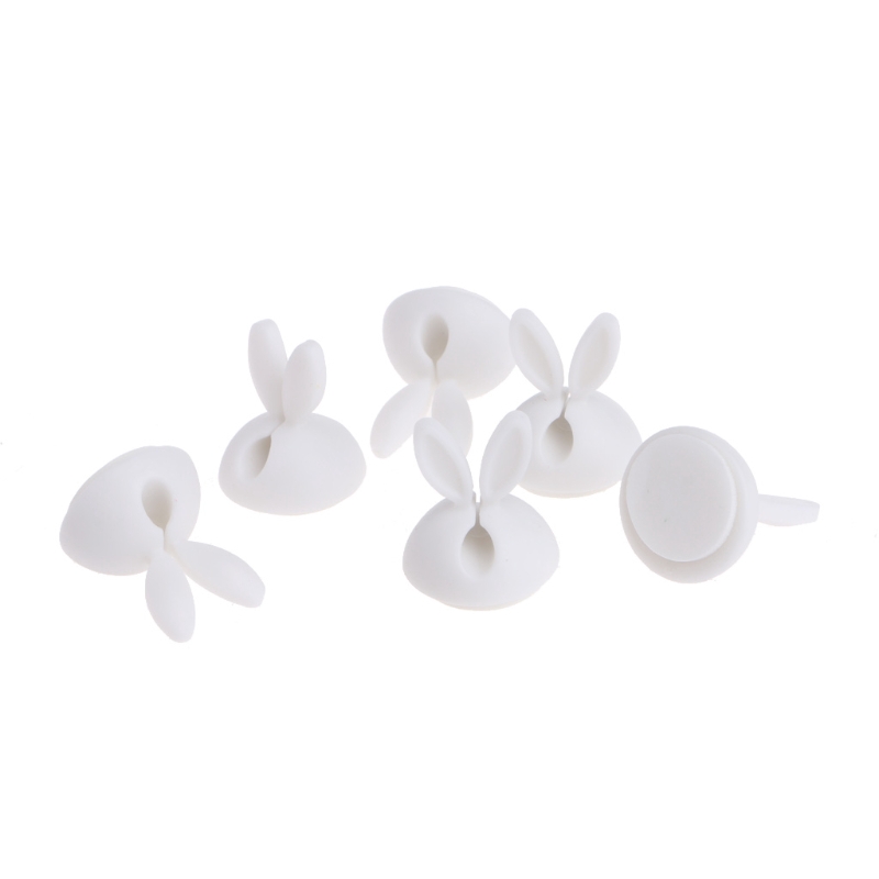Set 6 phụ kiện giữ dây cáp hình thỏ tiện dụng