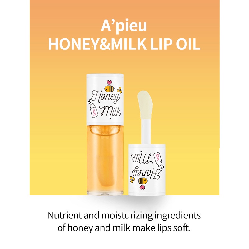 Tinh dầu dưỡng môi APIEU HONEY & MILK 5g