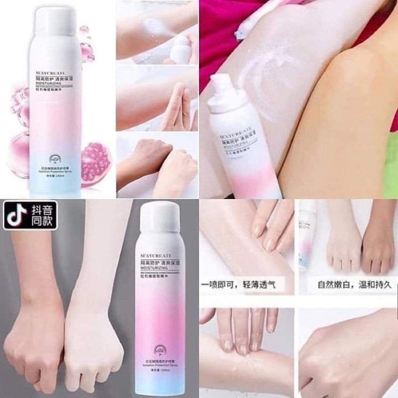 Xịt Chống Nắng Trắng Da Spf35 Maycreate 150ml hàng chuẩn