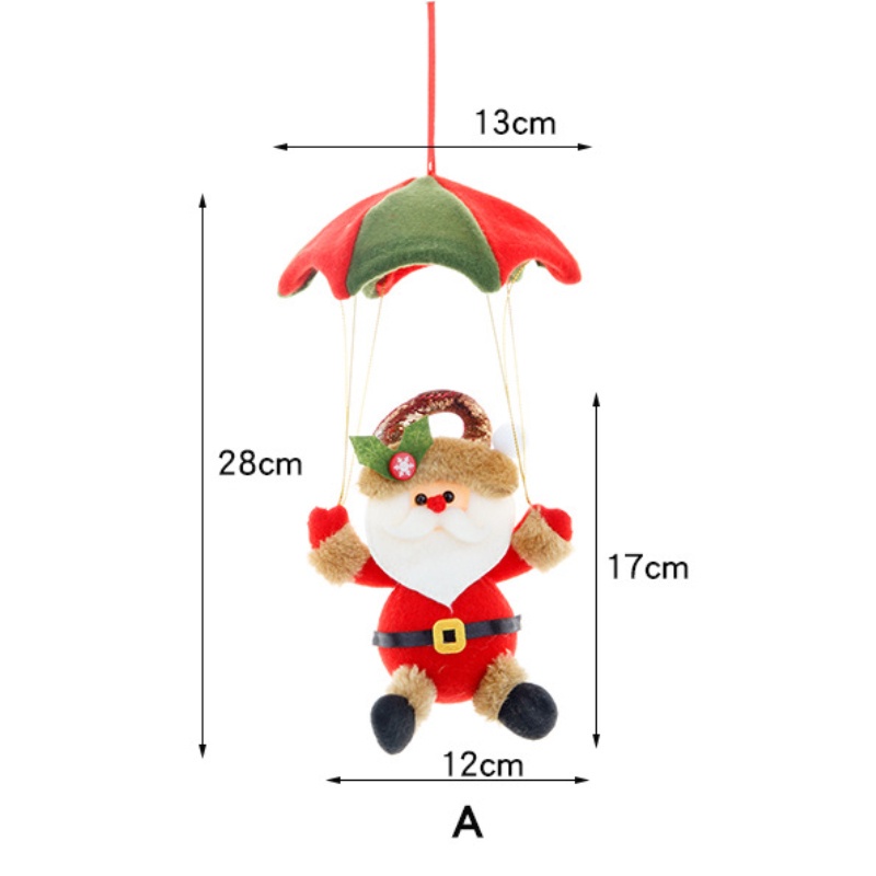 Phụ Kiện Treo Trang Trí Cây Thông Giáng Sinh Hình Ông Già Noel
