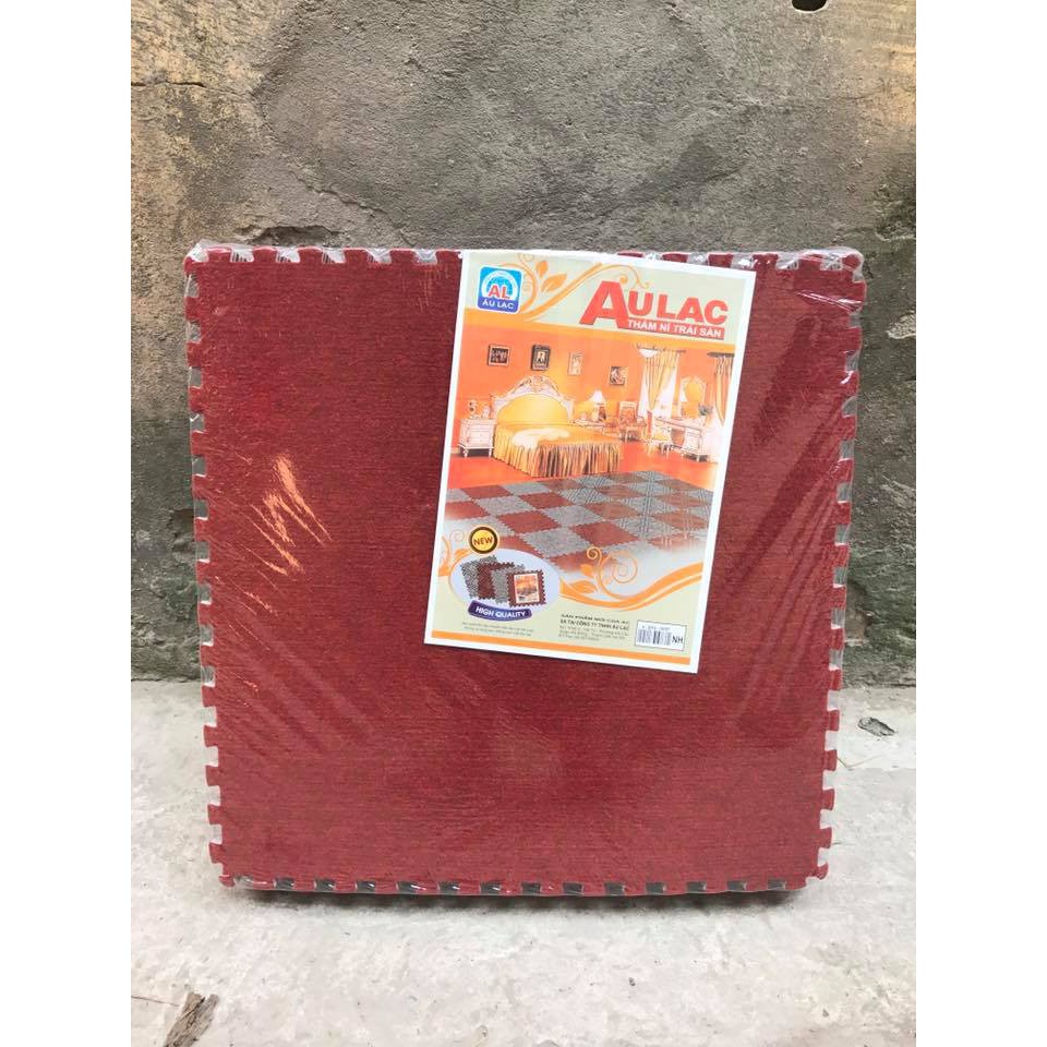 Bộ 15 Miếng Thảm nỉ trơn âu lạc 40cm x 40cm Dày 7mm (GHÉP ĐƯỢC 2,56 MÉT VUÔNG)