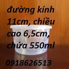 50 cái Hộp nhựa hình tròn có nắp