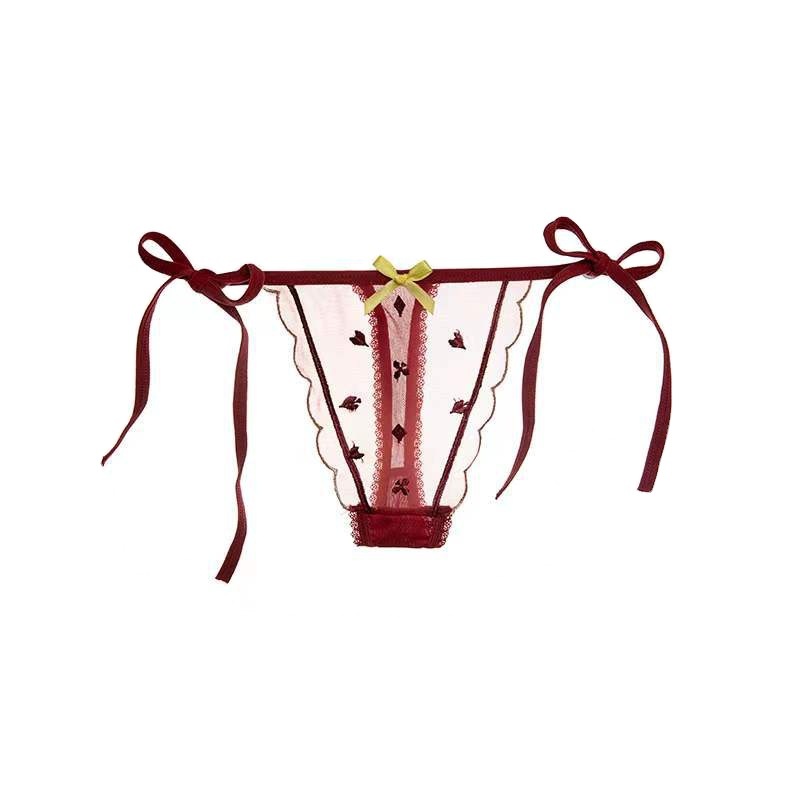 Quần Lót Cotton Lưng Thấp Không Đường May Phối Ren Lưới Thoáng Khí Quyến Rũ Dành Cho Nữ 2022
