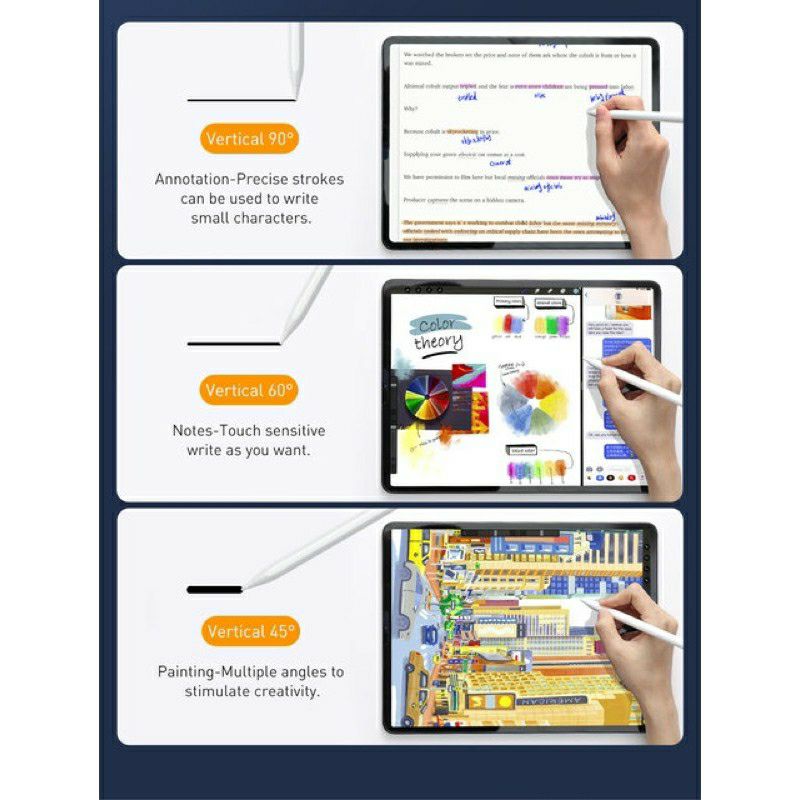 Ảnh Thật Bút cảm ứng Baseus dành cho máy tính bảng dành cho Apple iPad Pro11 12.9 2020 Air Mini 5 Bút chống lem cho iPad