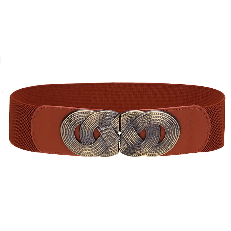 Thắt Lưng Da PU Bản To Co Giãn Phong Cách Vintage