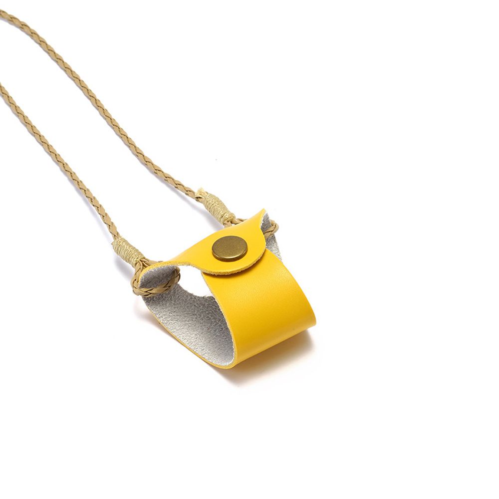 Túi giữ mắt kính bằng da pu có dây đeo nhiều màu tùy cọn tiện dụng