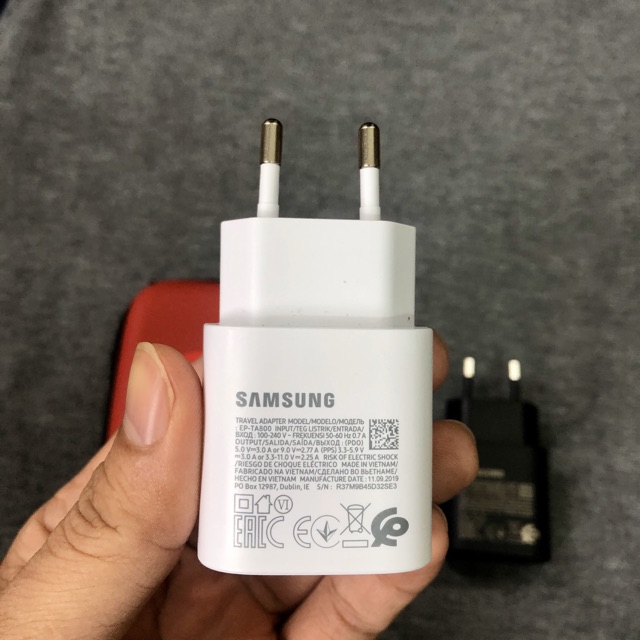 SẠC 25W SAMSUNG BÓC MÁY - SẠC NHANH CHUẨN CÔNG NGHỆ QC