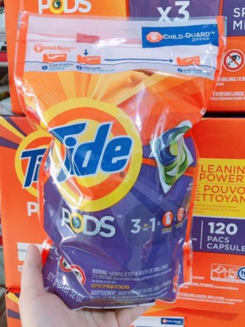Viên giặt Tide Mỹ 42 viên mẫu mới