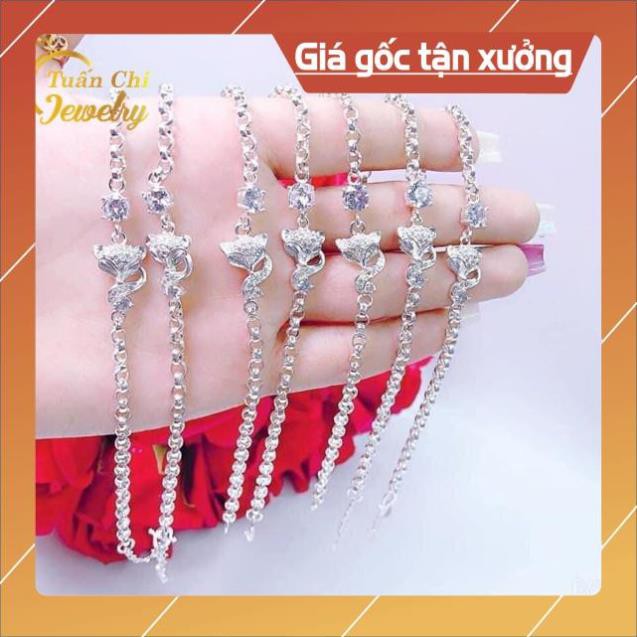 Lắc Tay Nữ 🍁 FREESHIP🍁 Vòng Tay Hồ Ly Bạc Cho Nữ ,Bạc Ta Chuẩn Đẹp Free Ship Toan quoc