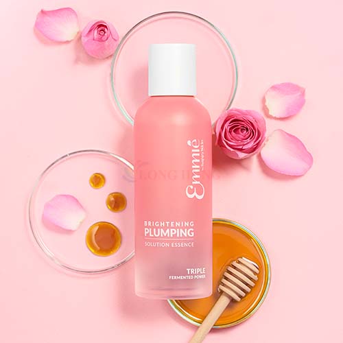 Nước thần dưỡng sáng và căng mọng da Emmié by HappySkin Brightening Plumping Solution Essence