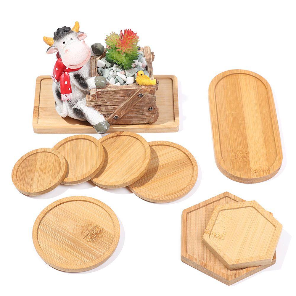 BORAG Giá Đỡ Chậu Cây Cảnh Bằng Gỗ Tre Thiết Kế Đơn Giản Tiện Dụng