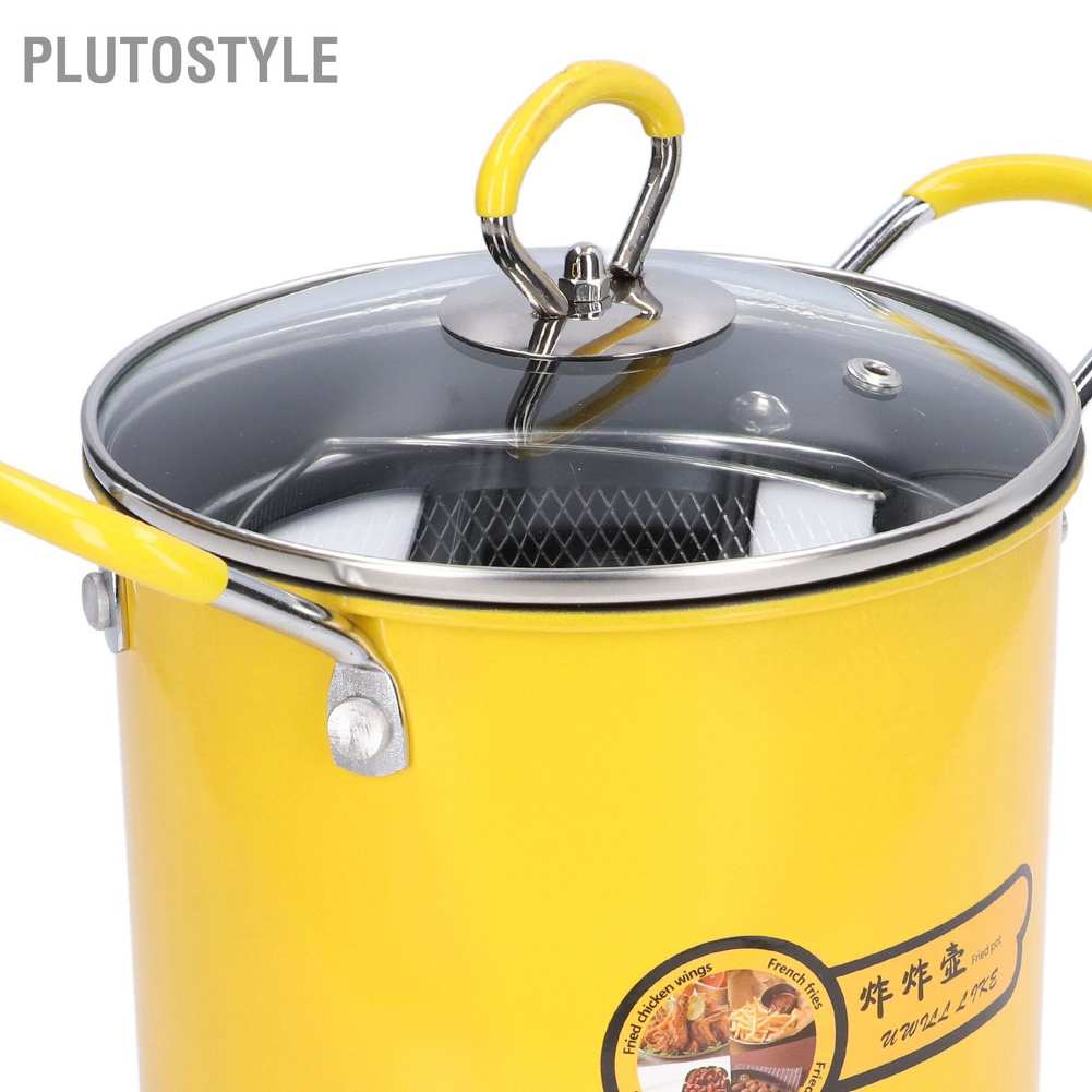 Nồi Chiên Không Dầu Bằng Thép Không Gỉ Kích Thước Nhỏ 3 Lít Có Nắp Cho Nhà Bếp