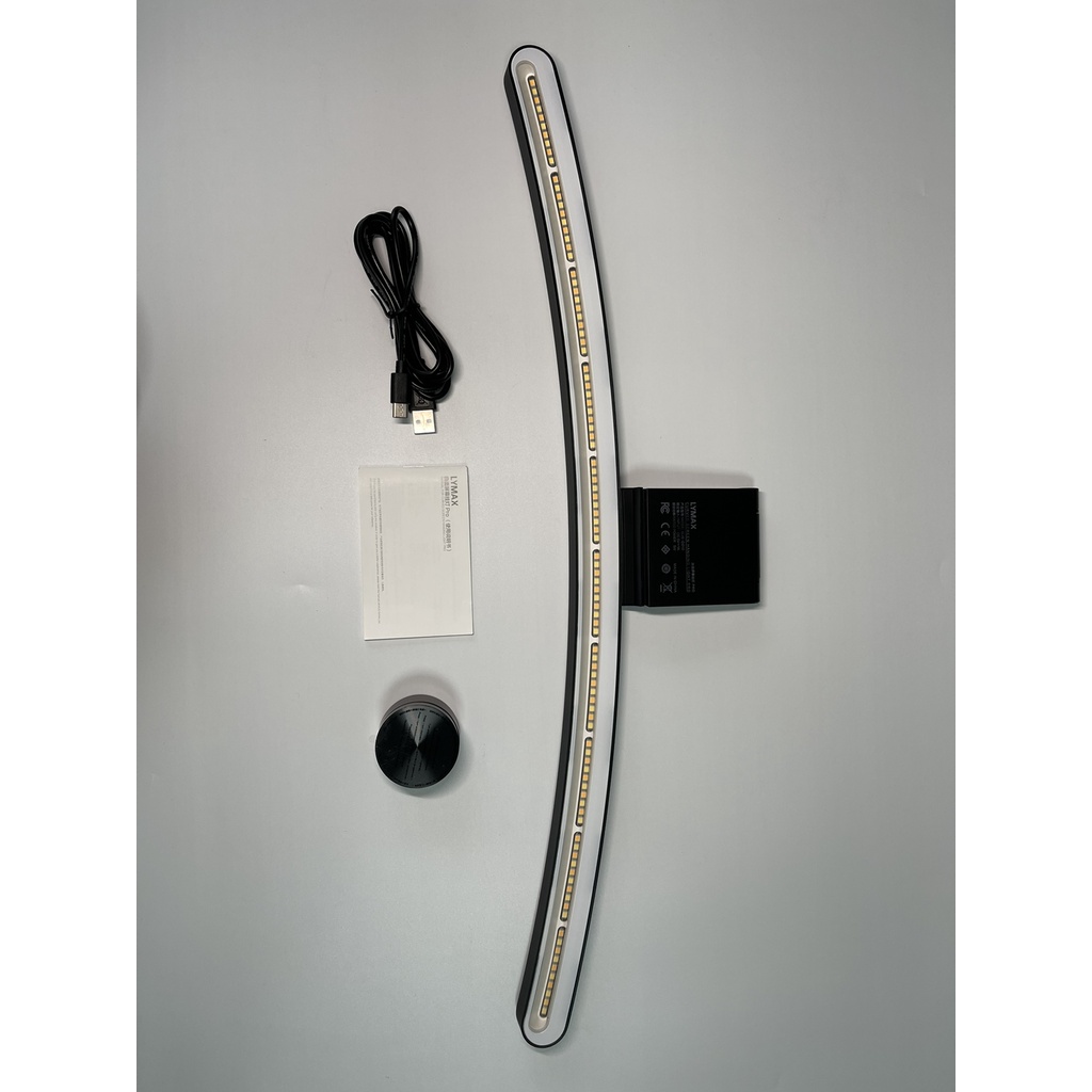 Đèn treo màn hình cong Lymax Pro kèm remote, RGB nháy theo nhạc