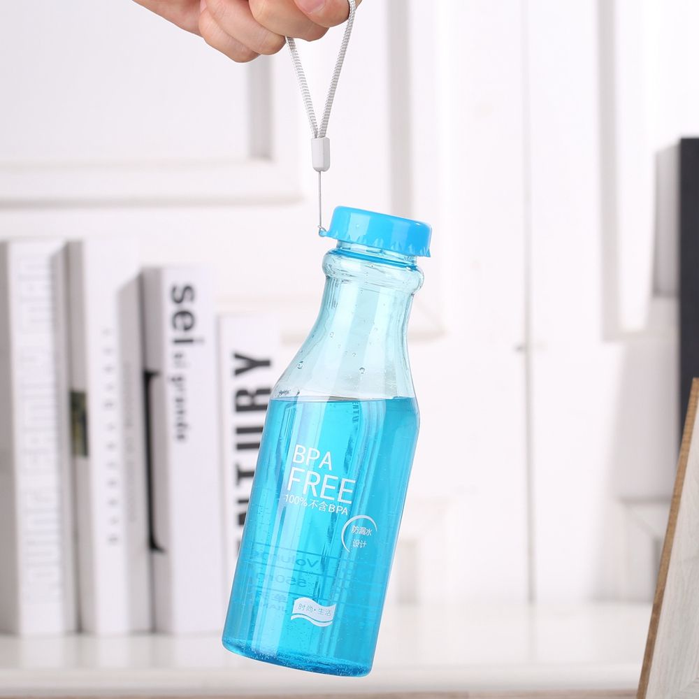 Bình nước thể thao bằng nhựa nhám trong suốt chống rò rỉ nhiều màu