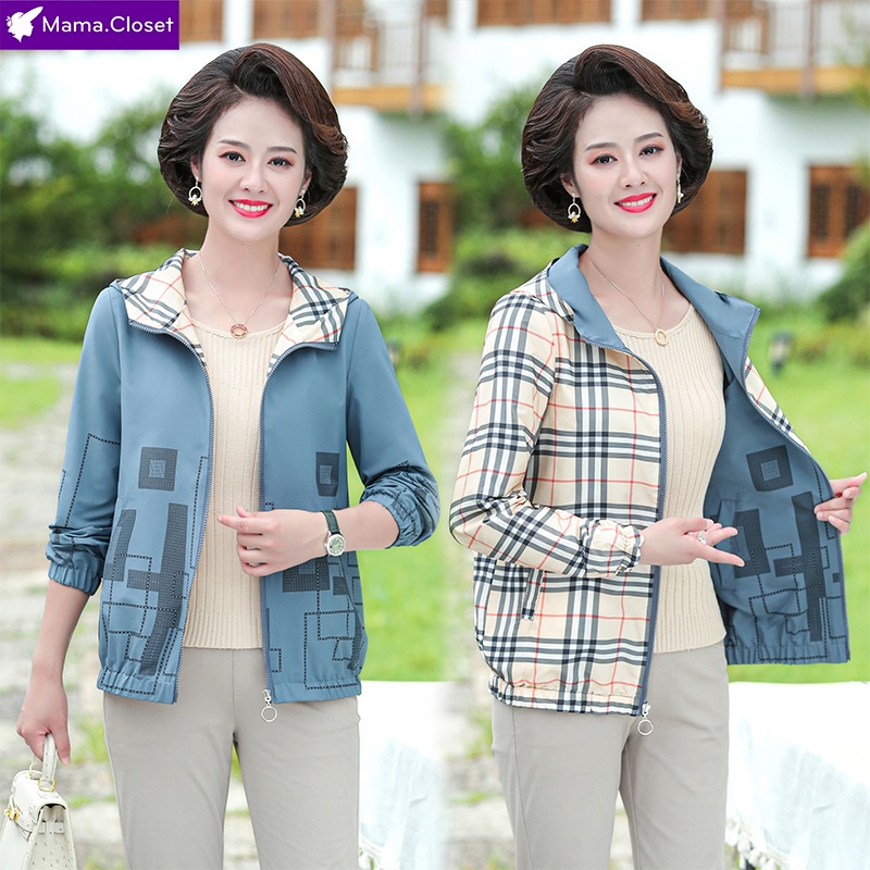 #ZH2183 ÁO KHOÁC HAI MẶT THỜI TRANG THU ĐÔNG, HÀNG QUẢNG CHÂU HOT CHO PHỤ NỮ TRUNG NIÊN, QUÀ TẶNG MẸ Ý NGHĨA 2021