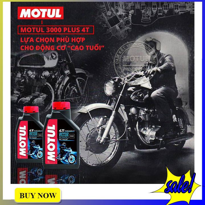 Dầu Nhớt Xe Số Motul 3000 Plus 4T 20W50