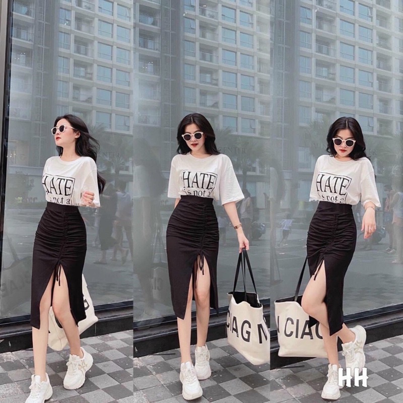 set áo thun + chân váy