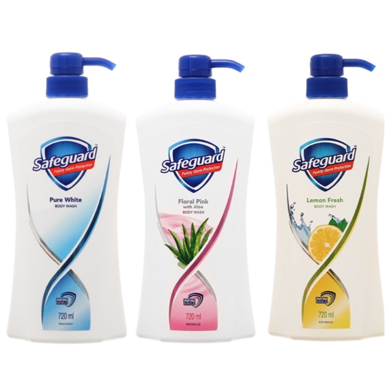SỮA TẮM SAFEGUARD 720ML PURE WHITE/ FLORAL PINK/ CHANH THƠM MÁT