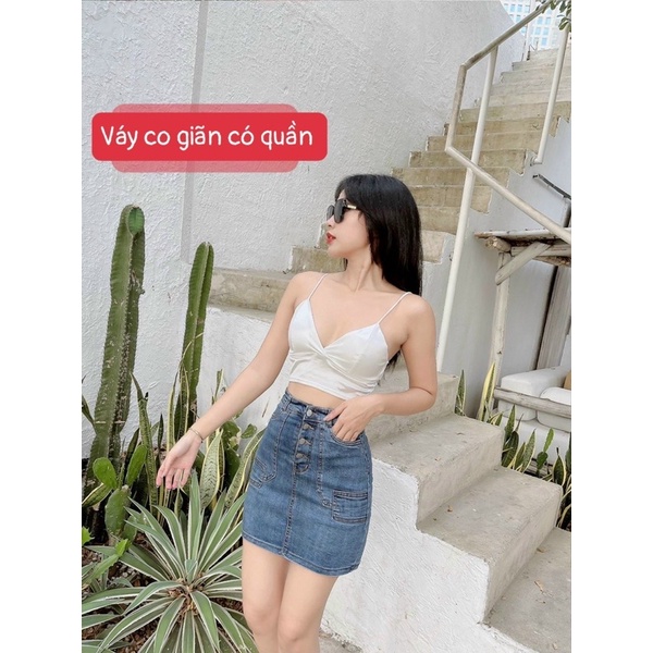 CHÂN VÁY JEAN  NÚC KIỂU FOM SIÊU  CAO