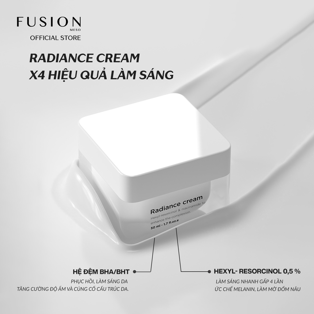 Kem dưỡng hỗ trợ mờ nám sáng da Fusion Radiance Cream 50ml