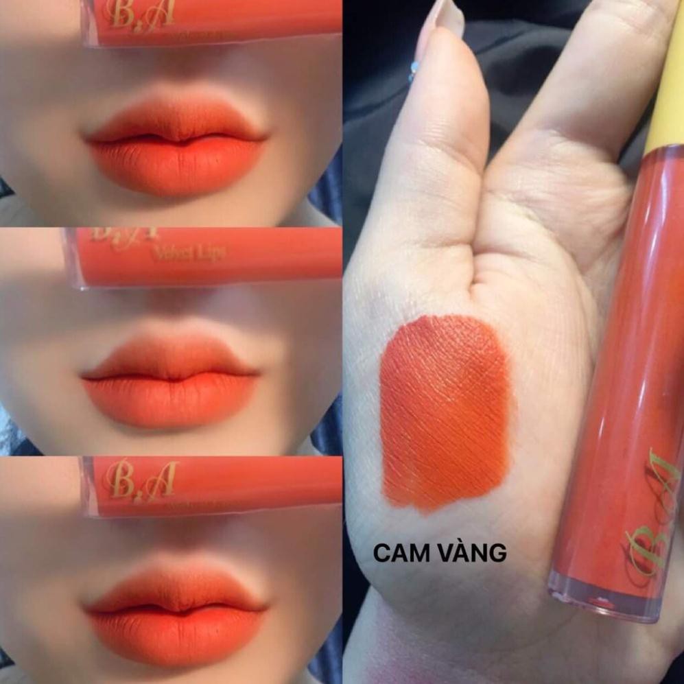 [Cam Vàng] Son Kem Lì Nắp Vàng Cao Cấp B.A Màu Cam Vàng | BigBuy360 - bigbuy360.vn