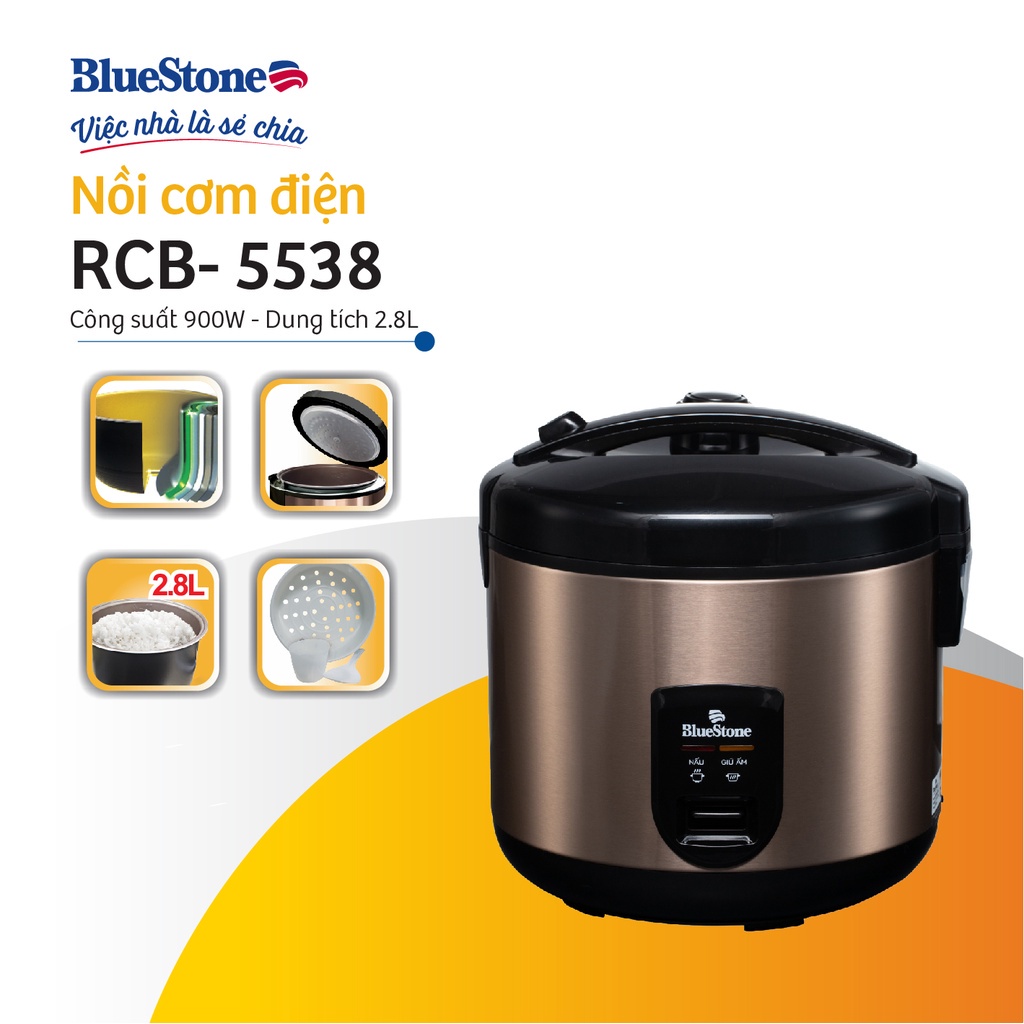 Nồi cơm điện Bluestone RCB-5538 2.8L