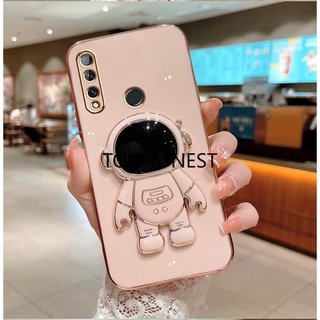 Ốp Điện Thoại Silicon Hình Phi Hành Gia Có Giá Đỡ Cho Casing Vivo Y77 Case Vivo Y77E Case Vivo Y16 Case Vivo V25 Case Vivo Y76 Case Vivo Y35 Case Vivo Y55S Luxury Cute Silicone 3D Astronaut Stand Phone Cover Case