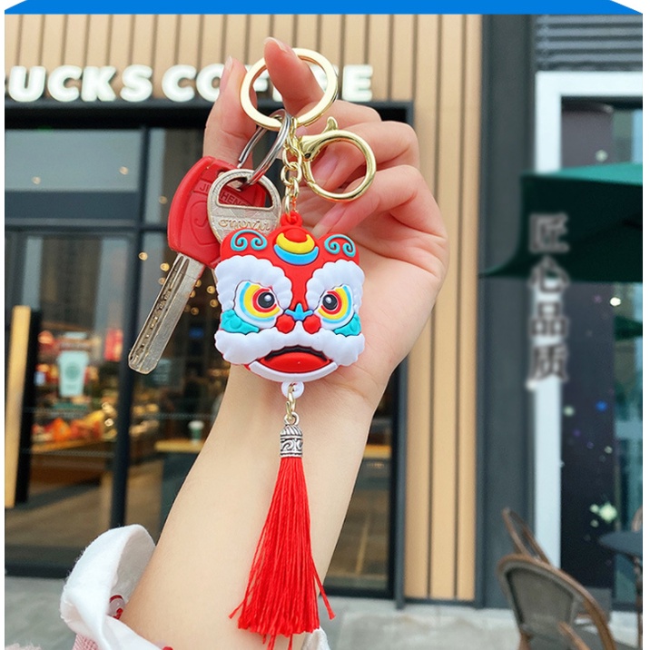 Móc chìa khóa hình gấu siêu xinh, hình kỳ lân siêu ngầu có nhiểu mẫu móc chìa khóa túi xách, chất liệu nhựa