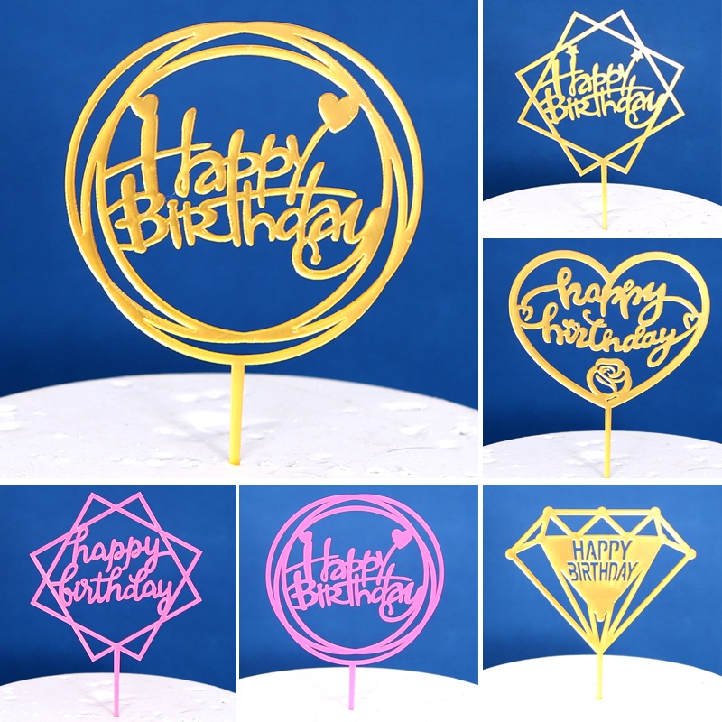 Mũ lưỡi trai in chữ happy birthday