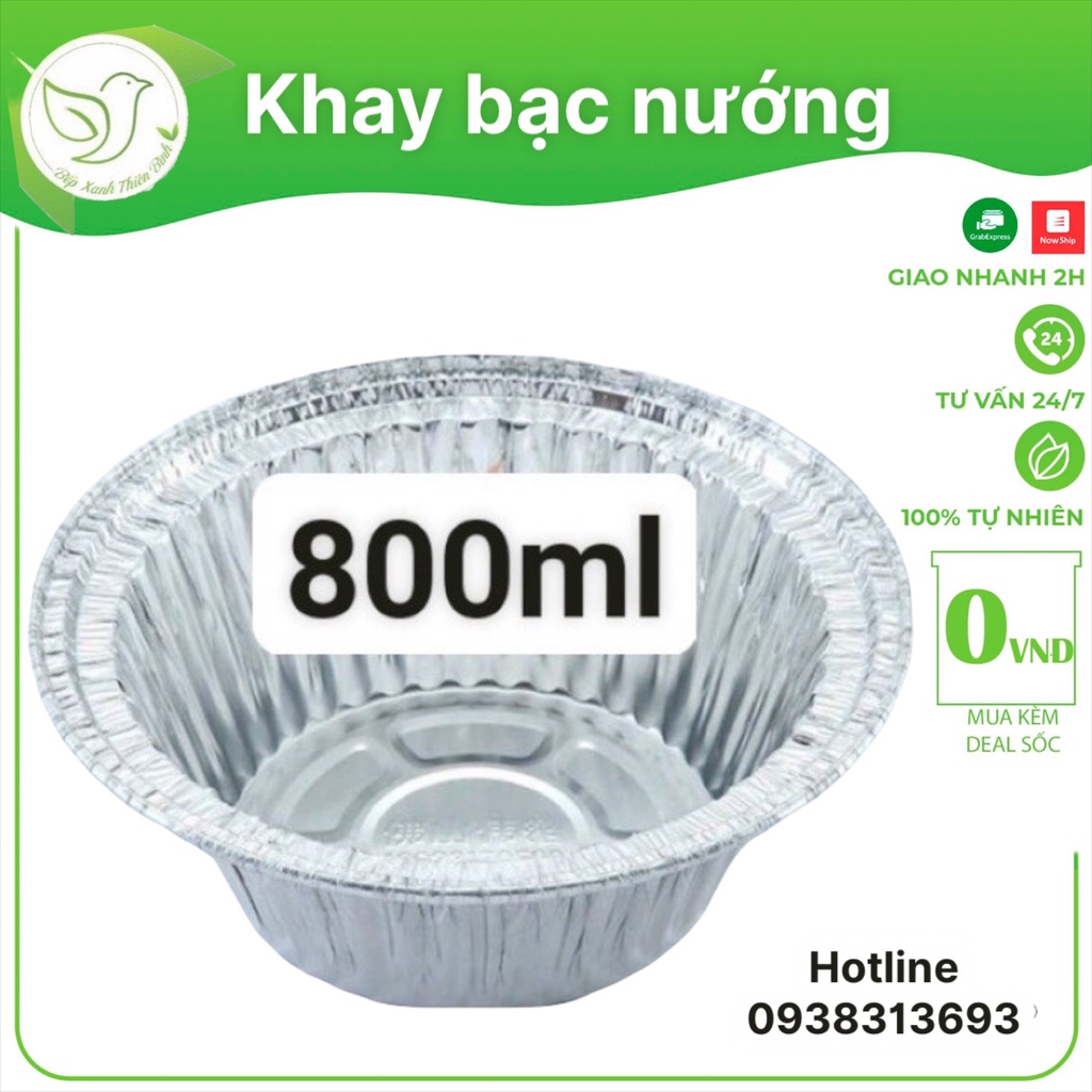 50 khay nhôm, khay giấy bạc nướng chuyên dụng - Bepxanhthienbinh