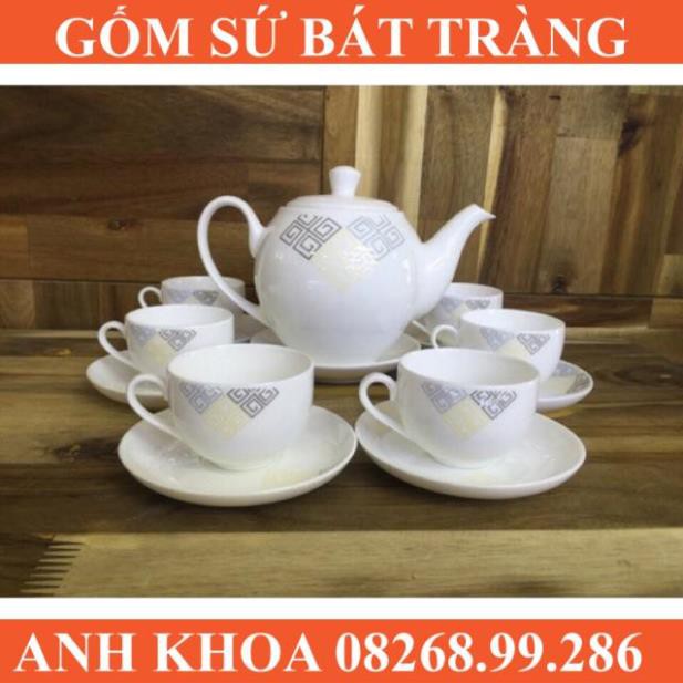 Ấm chén Bát Tràng - Gốm sứ Bát Tràng Anh Khoa