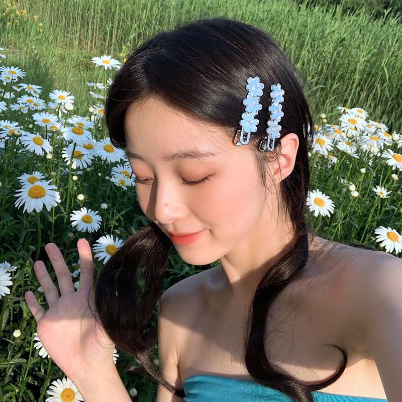 Kẹp Tóc Hình Hoa Thiết Kế Mới Thời Trang Theo Phong Cách Harajuku Cho Nữ