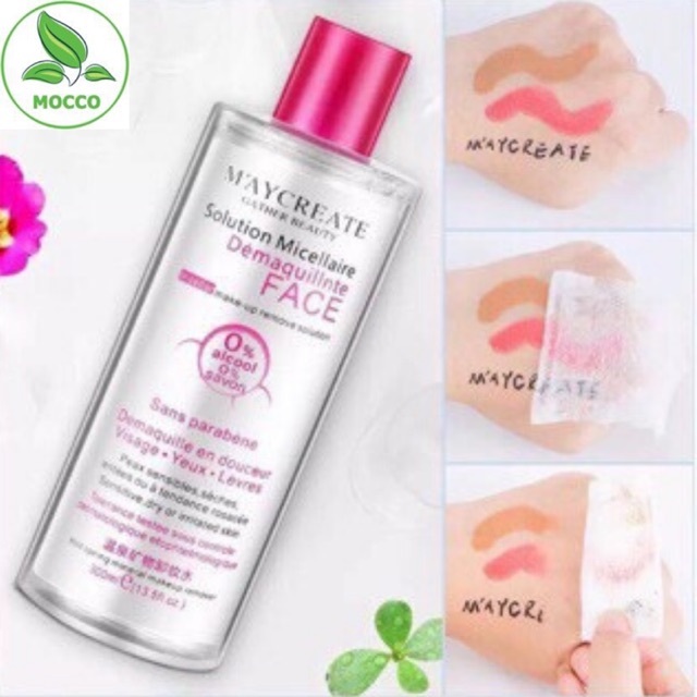 Nước tẩy trang làm sạch sâu mịn da dưỡng ẩm Maycreate 300 ml hàng nội địa Trung dành cho nhạy cảm