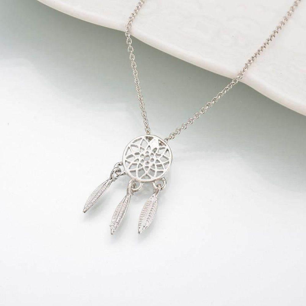 Vanes1 Vòng Cổ Choker Mặt Dreamcatcher Rỗng Thanh Lịch Làm Quà Tặng Cho Bạn Gái