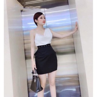 Sét áo phi lệch vai kèm chân váy