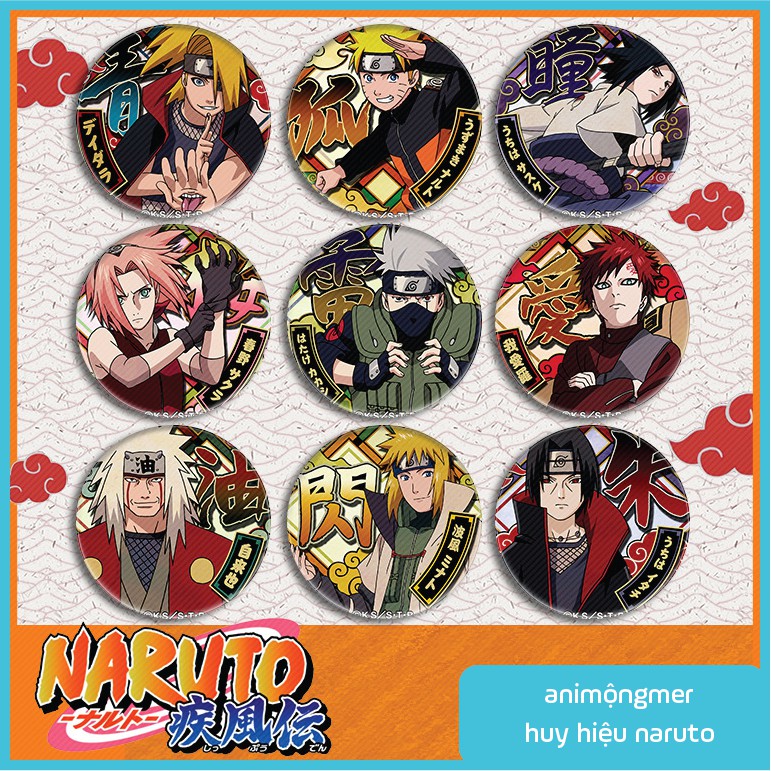 Huy hiệu naruto 58mm